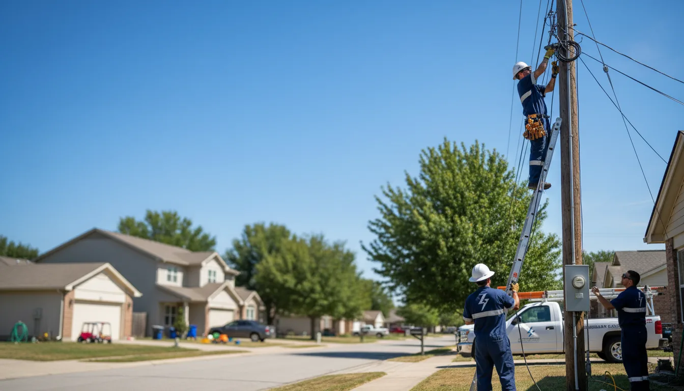 Residential electrician providing installation services in Fanrock, WV